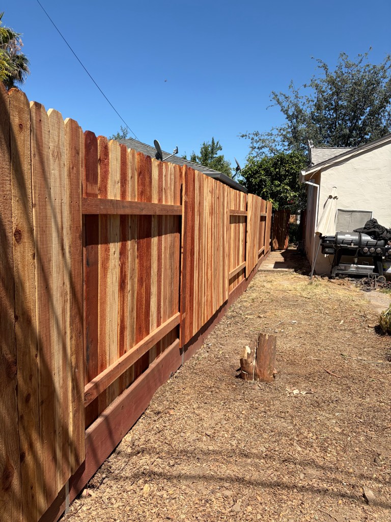 Backyard fencing project.